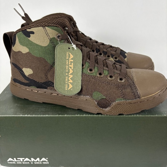 Altama, Maritime Assault, Mid Boots, Woodland, 339320, Size Men 6 Women 7,5